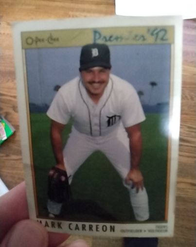 1992 O-Pee-Chee Premier #88 Mark Carreon — front