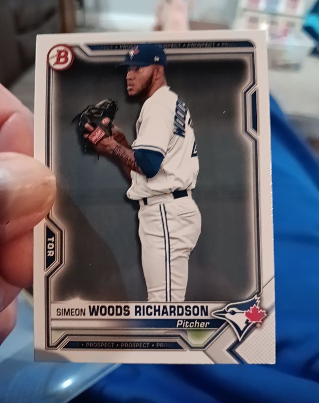 2021 Bowman Paper Prospects #BP-95 Simeon Woods Richardson — front