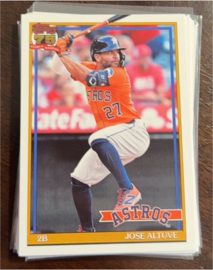 2026 Topps Series 1 35th Anniversary #T91-7 Jose Altuve — front