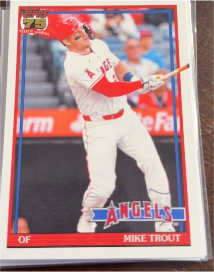 2026 Topps Series 1 #T91-1 Mike Trout — front