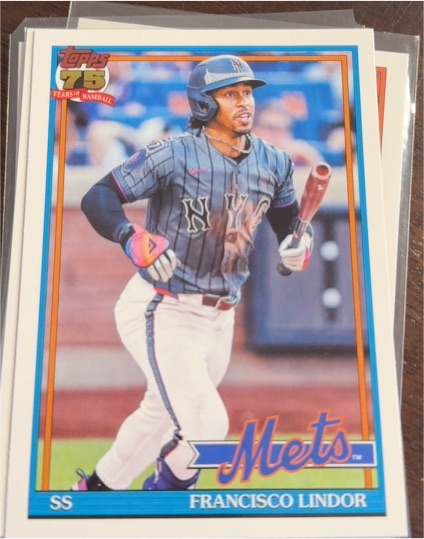 2026 Topps Series 1 1991 Topps #T91-19 Francisco Lindor — front