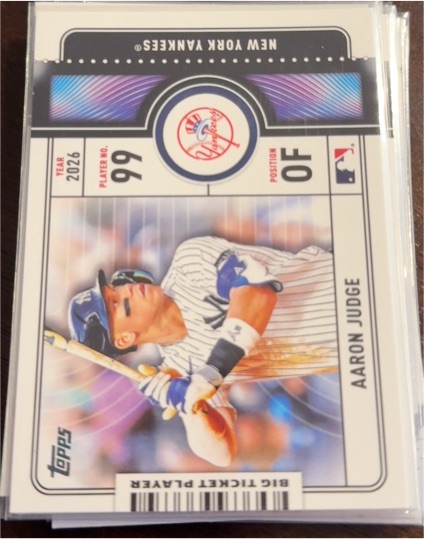 2026 Topps Series 1 #BTP-18 Aaron Judge Big Ticket Player — front