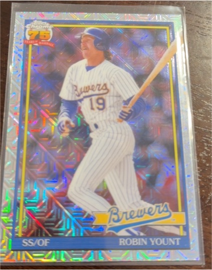 2026 Topps Series 1 Silver Pack Mojo Refractor #91C-68 Robin Yount — front