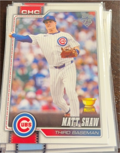 2026 Topps Series 1 #27 Matt Shaw — front