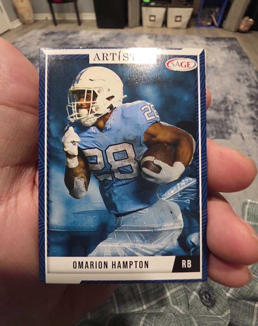 2024 SAGE Artistry #69 Omarion Hampton — front