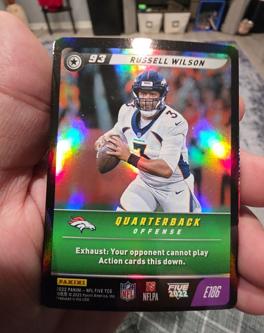 2022 Panini NFL Five TCG #E186 Russell Wilson — front