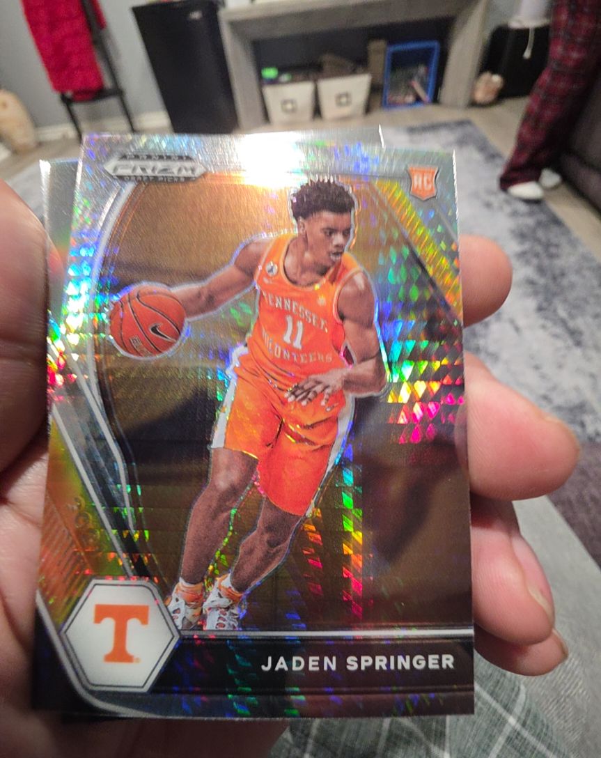 2021-22 Panini Prizm Draft Picks #19 Jaden Springer — front