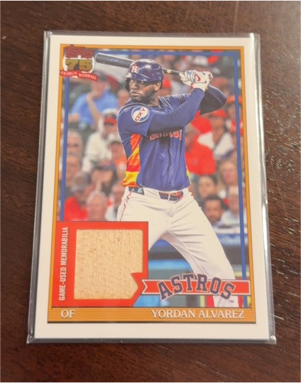 2026 Topps Series 1 #91R-YA Yordan Alvarez 1991 Relic — front