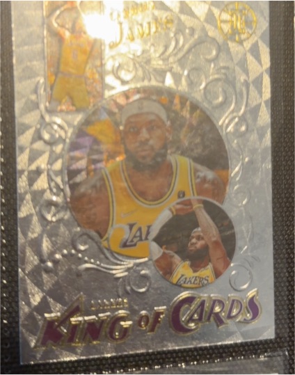 2021-22 Panini Illusions #1 LeBron James King of Cards — front