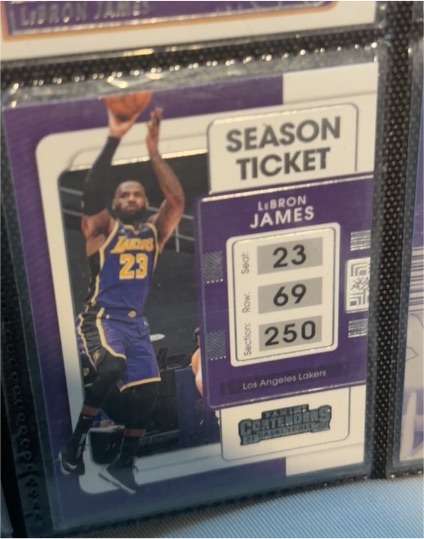 2021-22 Panini Contenders Season Ticket #62 LeBron James — front