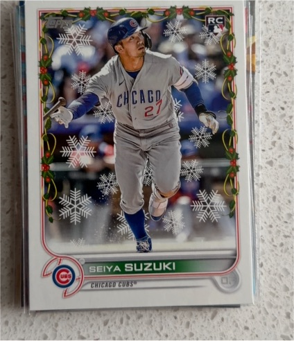2022 Topps Holiday #HW177 Seiya Suzuki — front