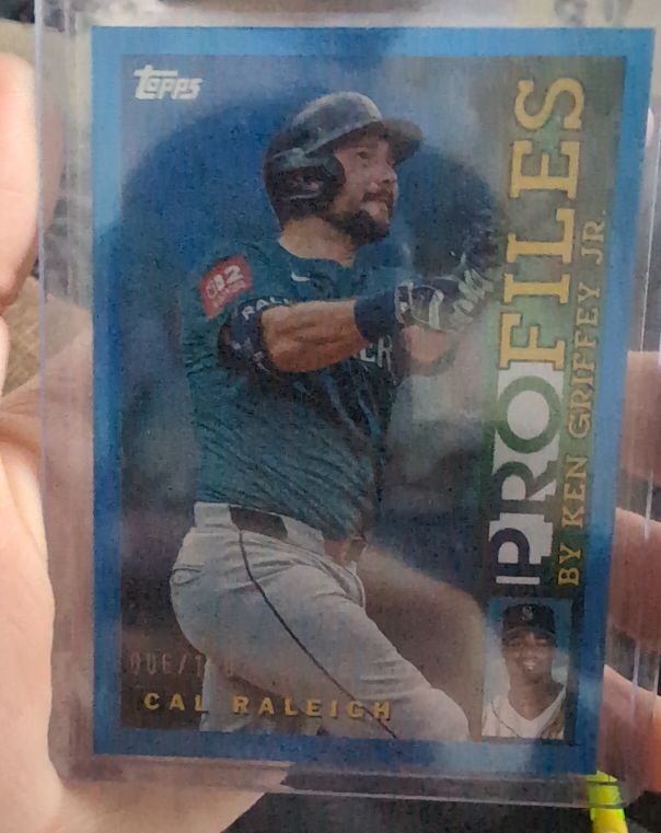 2026 Topps Series 1 #TP-24 Cal Raleigh Profiles by Ken Griffey Jr — front