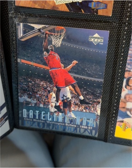 1996-97 Upper Deck Dateline #D-1 Chris Webber — front