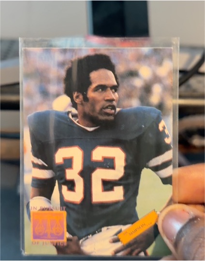 1994 In Pursuit of Justice #P1 O.J. Simpson — front
