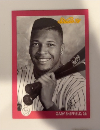 1991 Leaf Studio #76 Gary Sheffield — front