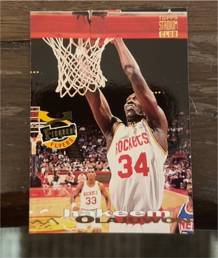 1993-94 Topps Stadium Club #348 Hakeem Olajuwon — front