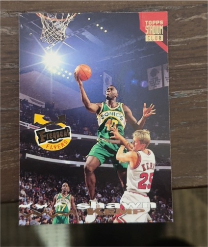 1993-94 Topps Stadium Club #355 Shawn Kemp Frequent Flyers — front