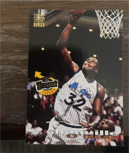1993-94 Topps Stadium Club Frequent Flyers #358 Shaquille O'Neal — front