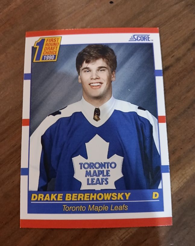 1990-91 Score #434 Drake Berehowsky — front