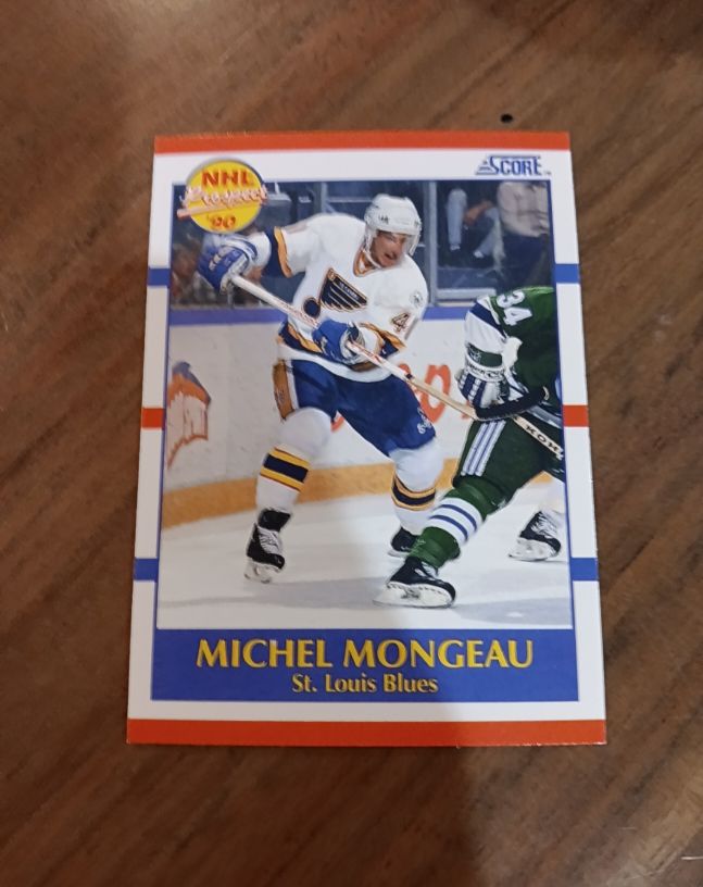 1990-91 Score #395 Michel Mongeau — front
