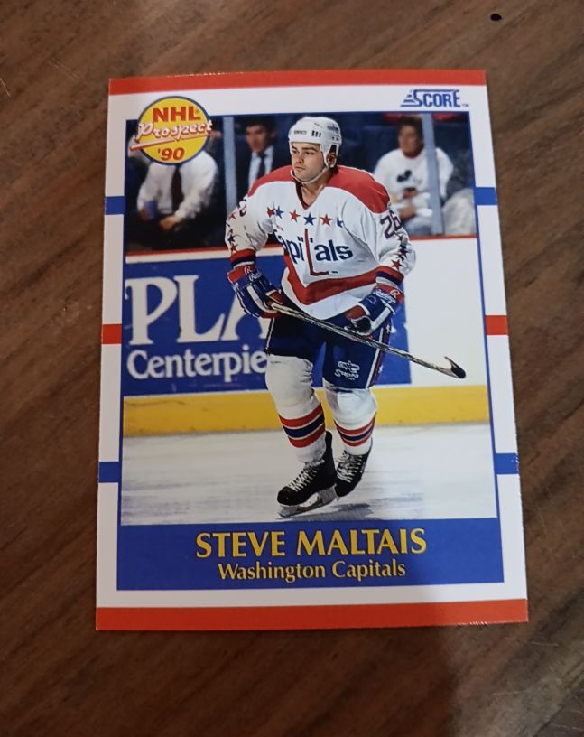 1990-91 Score #417 Steve Maltais — front