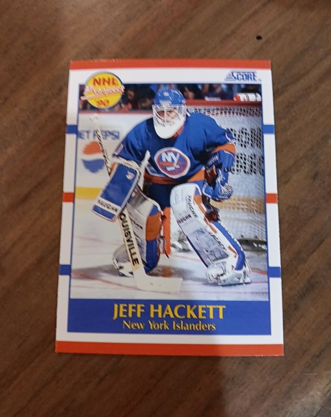 1990-91 Score #388 Jeff Hackett — front