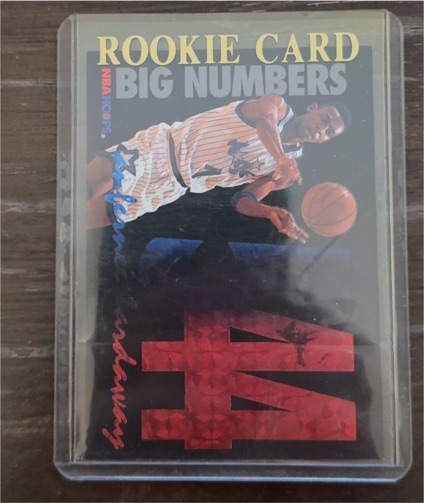 1994 Skybox NBA Hoops Big Numbers #BN8 Anfernee Hardaway — front