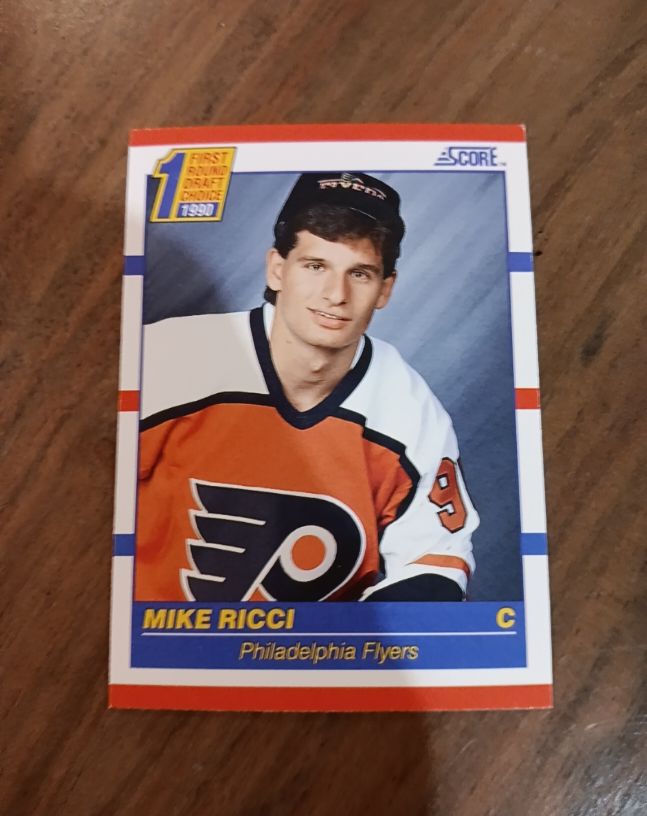 1990-91 Score #433 Mike Ricci — front