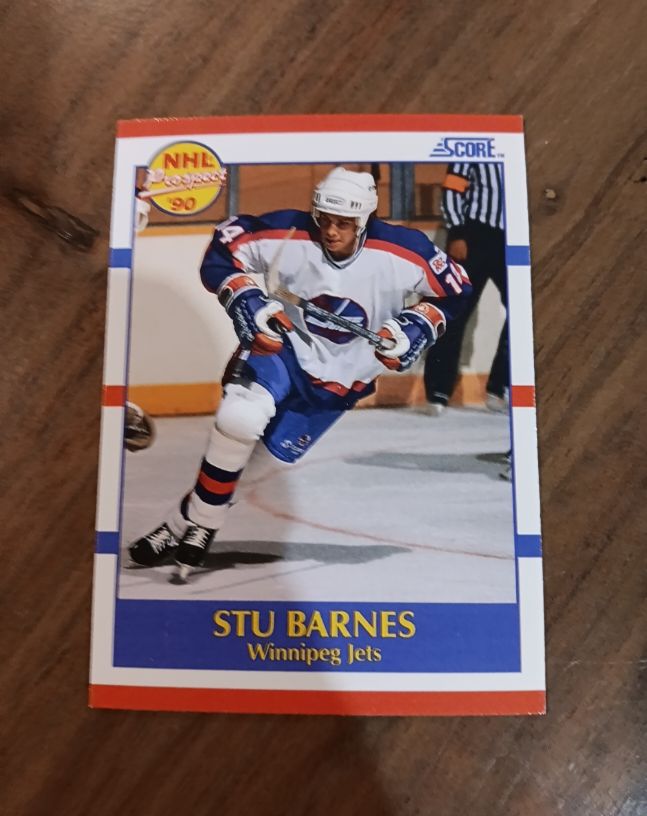 1990-91 Score #391 Stu Barnes — front