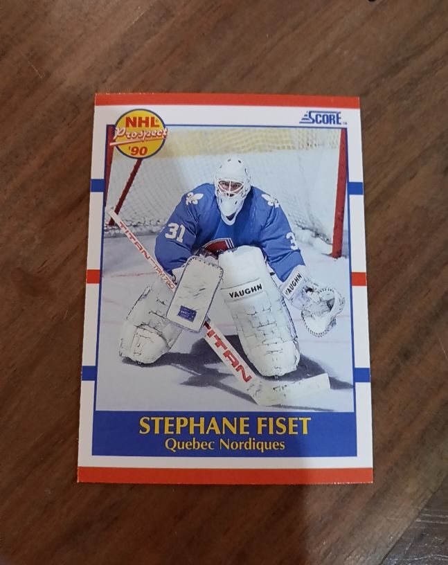 1990-91 Score #415 Stephane Fiset — front