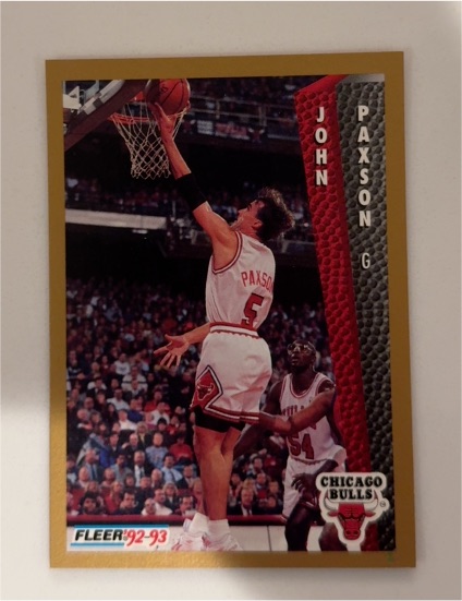 1992-93 Fleer #35 John Paxson — front
