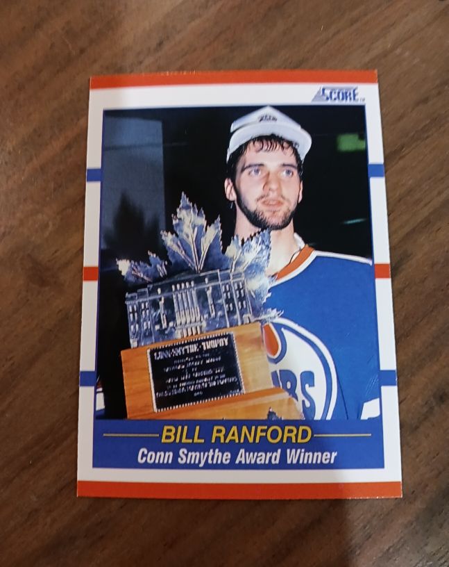 1990-91 Score #358 Bill Ranford Conn Smythe Award Winner — front