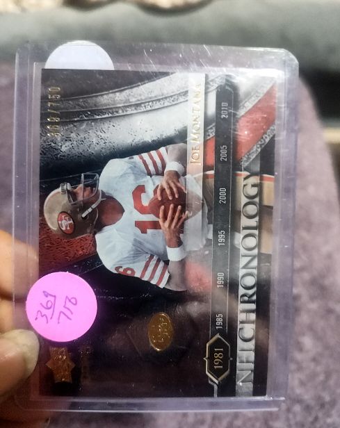2008 Upper Deck Icons NFL Chronology Silver #CHR9 Joe Montana — front