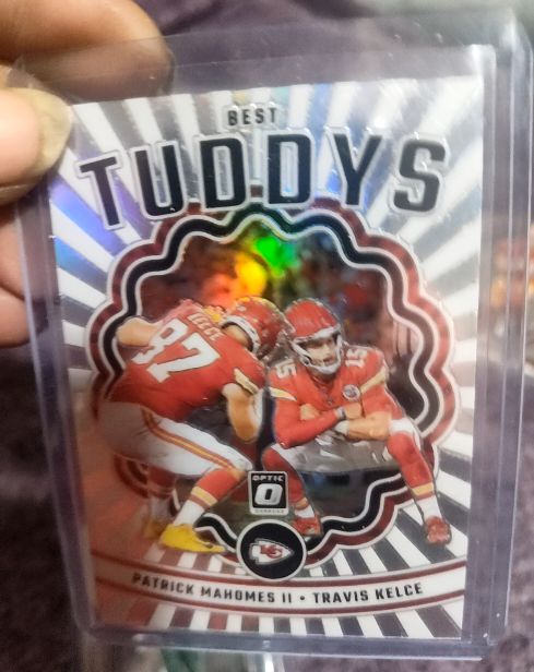 2023 Donruss Optic #BT-PT Patrick Mahomes II / Travis Kelce Best Tuddys — front