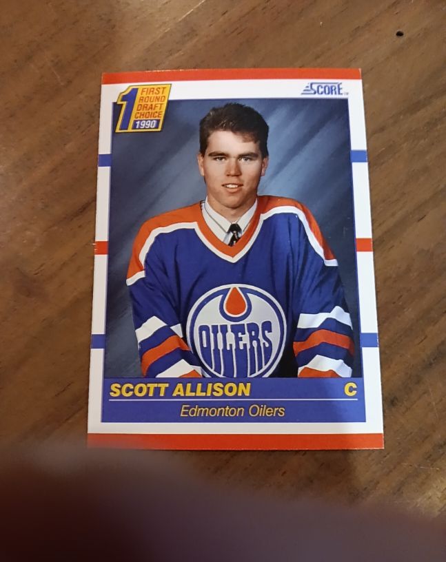 1990-91 Score #424 Scott Allison — front