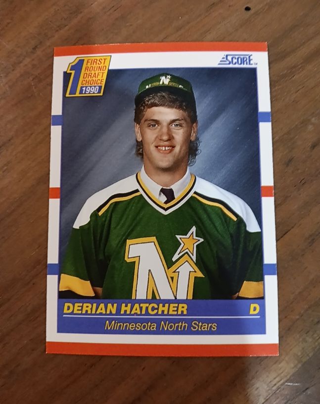 1990-91 Score #430 Derian Hatcher — front