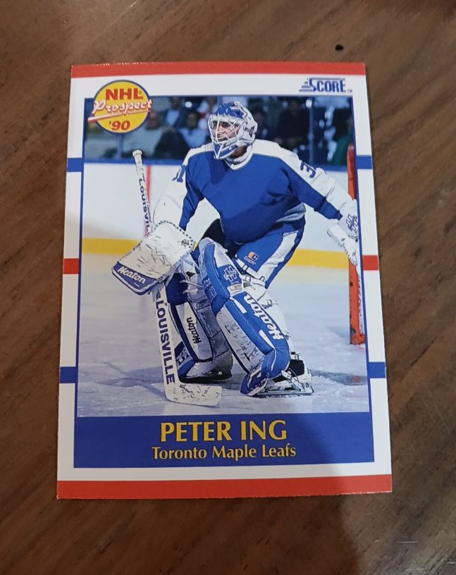 1990-91 Score #414 Peter Ing — front