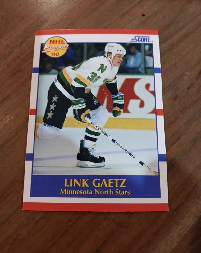 1990 Score #411 Link Gaetz — front