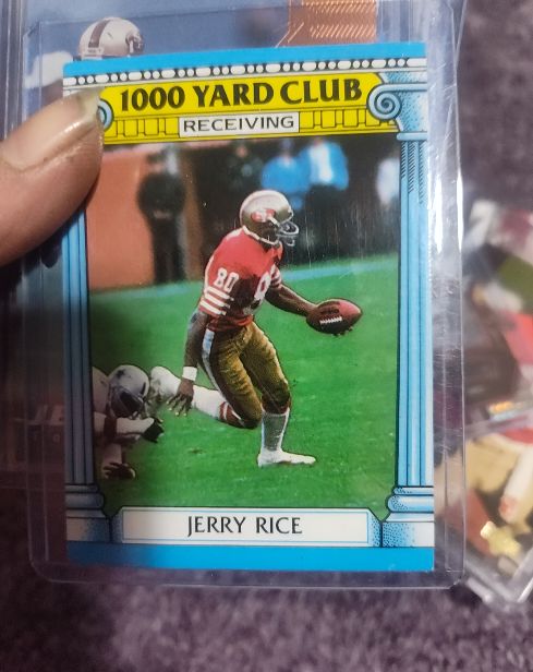 1987 Topps 1000 Yard Club #2 Jerry Rice — front
