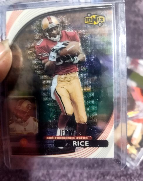 1999 Upper Deck UD Ionix #52 Jerry Rice — front