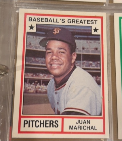 1982 TCMA Baseball's Greatest Pitchers #9 Juan Marichal — front