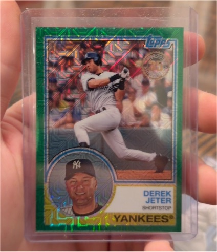 2018 Topps #1 Derek Jeter Silver Pack Mojo — front