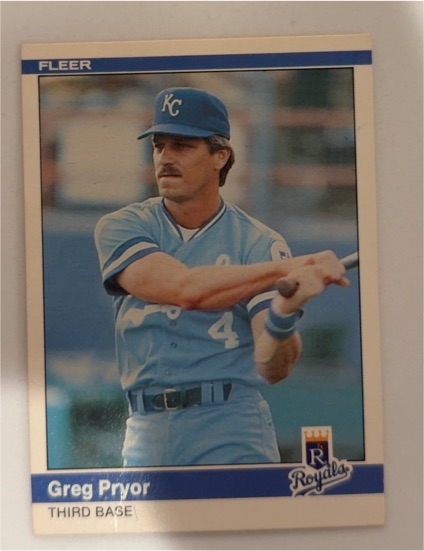 1984 Fleer #353 Greg Pryor — front