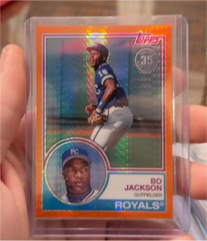 2025 Topps Series 1 1990 Topps 35th Anniversary Chrome Mojo #T90C-92 Bo Jackson — front