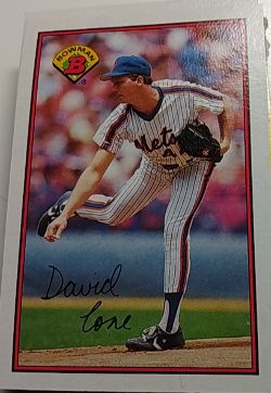 1989 Bowman #375 David Cone — front
