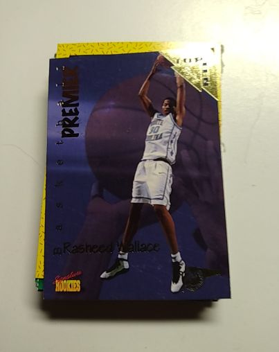 1996 Signature Rookies Premier #4 Rasheed Wallace — front