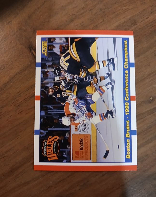 1990-91 Score #368 Boston Bruins 1990 Conference Champions — front