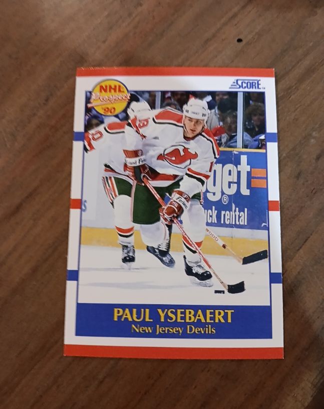 1990-91 Score #406 Paul Ysebaert — front