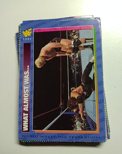 1996 WWF Magazine Cards #86 Bret Hart Owen Hart What Almost Was... — front