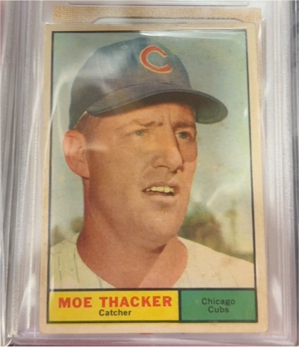 1961 Topps #12 Moe Thacker — front